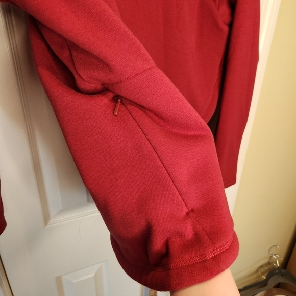 Athleta Cozy Karma Asym Pullover 2X Decadent Red - Picture 6 of 12